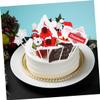 Christmas Decorations,5 Sets Cupcake Cake Baking Dessert Decoration Flags cake picks Christmas decorative cake picks Christmas topper Merry Christmas Cupcake Toppers rein view 2