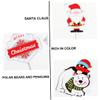 Christmas Decorations,5 Sets Cupcake Cake Baking Dessert Decoration Flags cake picks Christmas decorative cake picks Christmas topper Merry Christmas Cupcake Toppers rein view 3
