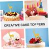 Christmas Decorations,Christmas Cupcake Toppers 28pcs Christmas Card Santa Tree Topper Deer Cupcake Picks Cake Insert Adorn Golden Appetizer Animal Glitter Paper Christma view 4