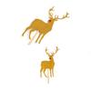 Christmas Decorations,20pcs Gold Decor Fruit Cake Paper Decorations Reindeer Cupcake Topper Christmas Appetizer Topper Holiday Muffin Liners Food Picks Christmas Cake Dec view 2