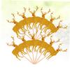 Christmas Decorations,20pcs Gold Decor Fruit Cake Paper Decorations Reindeer Cupcake Topper Christmas Appetizer Topper Holiday Muffin Liners Food Picks Christmas Cake Dec view 3