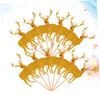 Christmas Decorations,20pcs Gold Decor Fruit Cake Paper Decorations Reindeer Cupcake Topper Christmas Appetizer Topper Holiday Muffin Liners Food Picks Christmas Cake Dec view 4