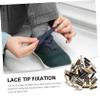 HAPINARY 80pcs Shoelace Aglets Metal Lace Tips 3mm End Caps for Shoe Lace Repair and Replacement for Outdoor Activities and Daily Wear view 4