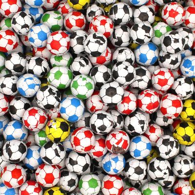 Multi Coloured Chocolate Footballs 650g Sweet Jar