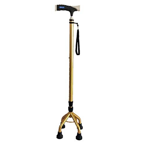 SilteD Tetrapod Walking Stick With 4 Leg Stable Non Slip Crutches Adjustable Height Aluminium Crutches