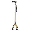 SilteD Tetrapod Walking Stick With 4 Leg Stable Non Slip Crutches Adjustable Height Aluminium Crutches view 1