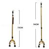 SilteD Tetrapod Walking Stick With 4 Leg Stable Non Slip Crutches Adjustable Height Aluminium Crutches view 2