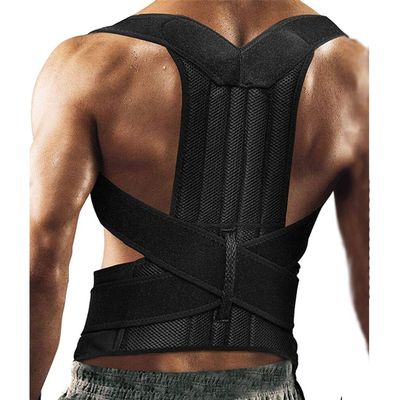 EKSED Adjustable Posture Corrector Back Support Shoulder Back Brace Posture Correction Spine Postural Fixer Tape Handmade