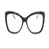 Fads & Fashions Cat Eye Oversized Reading Glasses Womans with Spring Hinges 3 Colours DX71 (Matt Black, +1.0) view 1