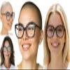 Fads & Fashions Cat Eye Oversized Reading Glasses Womans with Spring Hinges 3 Colours DX71 (Matt Black, +1.0) view 2