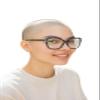 Fads & Fashions Cat Eye Oversized Reading Glasses Womans with Spring Hinges 3 Colours DX71 (Matt Black, +1.0) view 4