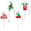 24pcs I'm Back Cupcake Toppers Christmas Fairy Cake Decorated Christmas Birthday Party Baby Theme Dessert Insert MGPFERD view 4