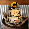 13PCS Deer Hunting Cake Topper Deer Hunter Cake Decoration Set Deer Tree Green Camo Hunting Birthday Decorations for Camo Camping Hunting Birthday Baby Shower Party Supplies view 3