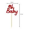 24pcs Santa Oh Baby Cupcake Toppers Baby Gender Reveal Cake Decorated Birthday Party Christmas Theme Dessert Insert MGPFERD view 4
