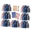 DELURA 1 Set Drawstring christmas drawstring bag Calendar Bag Christmas bag jewelry bag Gift Wrapping Bag container holiday drawstring bags Christmas Calendar Hanging Pendant gift bag/34 view 1
