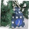 DELURA 1 Set Drawstring christmas drawstring bag Calendar Bag Christmas bag jewelry bag Gift Wrapping Bag container holiday drawstring bags Christmas Calendar Hanging Pendant gift bag/34 view 4