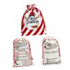 ABOOFAN 3pcs Christmas Bag Drawstring Pouches for Presents Xmas Containers for Christmas Decorations and Storage Random Style Random Color view 1
