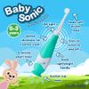 Brush-Baby - BabySonic Teal Electric Toothbrush, 0-36 Months - Soft, Gentle Vibrating Toothbrush for Sensitive Gums & New Teeth - with LED Light & Suction Base - Baby & Toddler Brush Heads view 2