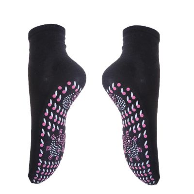 QYWT Tourmaline Slimming Health Sock, Compression Socks, Magnetic Self-Heating Socks, Foot Massage Thermotherapeutic Sock for Men and Women,Black
