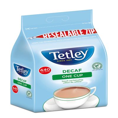 Tetley One Cup Decaf Tea 440 Tea Bags 1KG