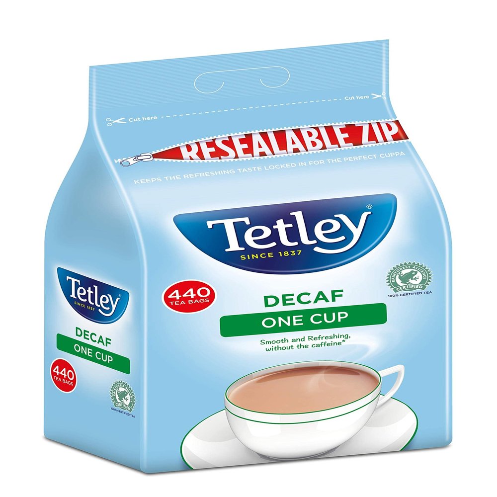 Tetley One Cup Decaf Tea 440 Tea Bags 1KG