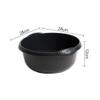 28cm Round Washing Up Bowl | Midnight Black High Grade Plastic Kitchen Basin | Multipurpose Mixing Bowl & Dish Pan | Durable & Space Saving Home & Kitchen Essential view 2