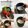 28cm Round Washing Up Bowl | Midnight Black High Grade Plastic Kitchen Basin | Multipurpose Mixing Bowl & Dish Pan | Durable & Space Saving Home & Kitchen Essential view 4