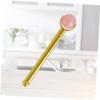 Beaupretty Pink Quartz Ball Face Massager Jade Roller with Golden Handle Skincare Tool Lightweight Facial Massage Tool for Business Trip view 2