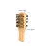 minkissy Professional Beard Brush Double-Sided Styling Tool Portable for Grey Beards Gentle Skin view 4