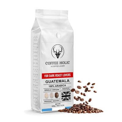Coffee Holic - Guatemala Coffee Beans 1Kg - (100% Arabica) - Dark Roast Coffee Beans - Rich Flavoured