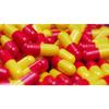 100 Size 1 Red/Yellow Empty Gelatin Capsules Gelatine Hard Pill Cases Self Fill view 2