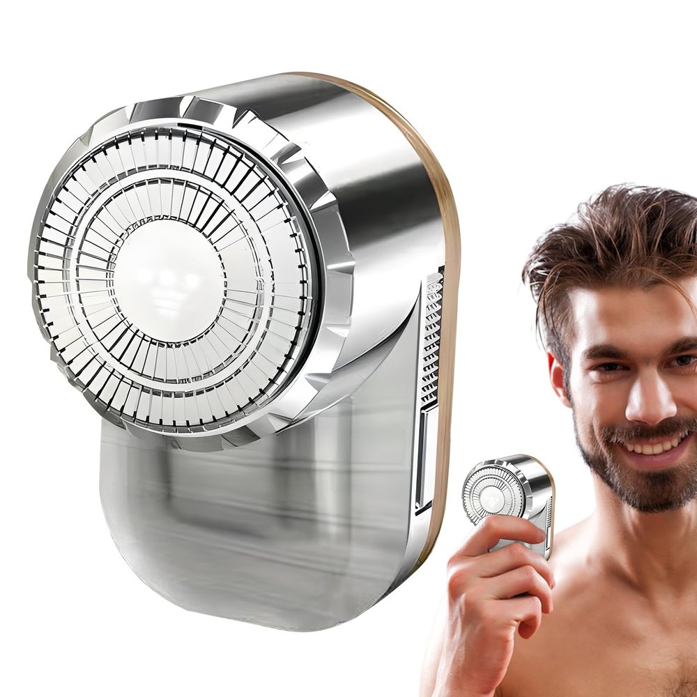 Portable Electric Shaver - Wet & Dry Waterproof -Shave USB Rechargeable | Wet Dry Electric Shavers for Men Women, Cordless & Compact Small Rotary for Home, Car, Travel Demaxiyad
