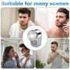 Portable Electric Shaver - Wet & Dry Waterproof -Shave USB Rechargeable | Wet Dry Electric Shavers for Men Women, Cordless & Compact Small Rotary for Home, Car, Travel Demaxiyad view 4