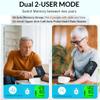 Rechargeable Blood Pressure Monitor for Home Use, Fast Charging Blood Pressure Machine, NHS CE Approved UK BP Device, 22-42cm Upper Arm Cuff with 3 Color Backlight & Voice Broadcast view 2