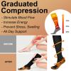 TRIITECH 6 Pairs Copper Compression Socks for Women and Men, 15-20mmHg Best for Running, Hiking, Travel view 2