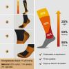 TRIITECH 6 Pairs Copper Compression Socks for Women and Men, 15-20mmHg Best for Running, Hiking, Travel view 3