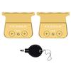 FX707Z DLC Replacement Blades Compatible with BaBylissPRO FX787 & FX726 Barberology Trimmer Blades (Gold 2 Pack) view 1