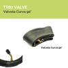 1 tyre 2.50-4 + inner tube cover 2.50 x 4 replacement rubber front wheelchair disabled 4 P.R. view 3