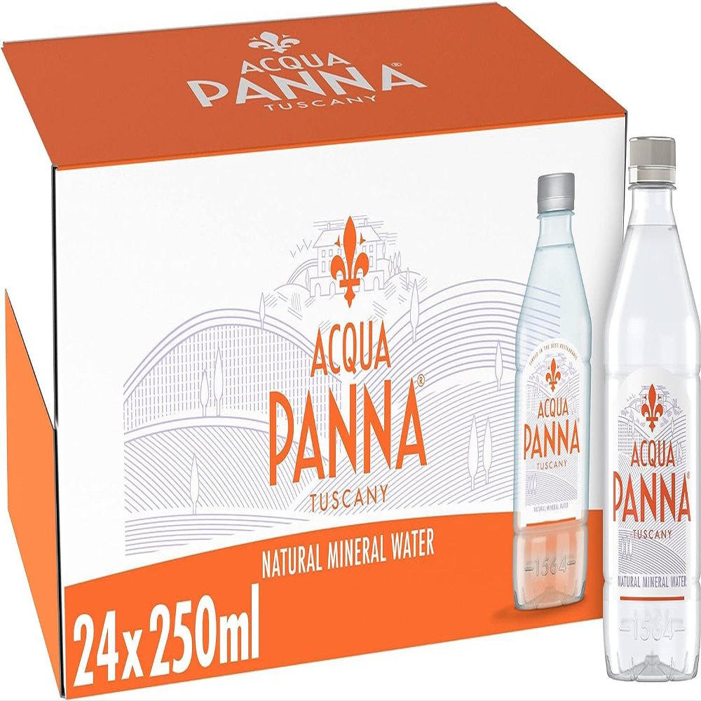 Acqua Panna Still Natural Mineral Water in Glass 250ml (Pack of 24)
