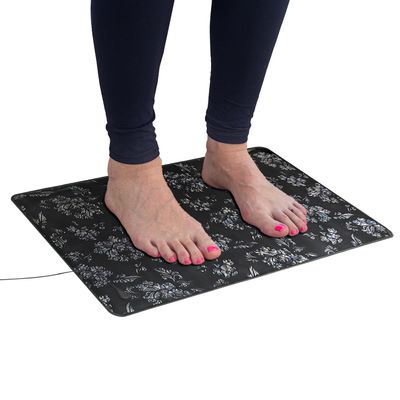 KABOUQI Grounding Mat with 15 ft Grounding Cord, 11.8x23.6 Inch Grounding Pad Kit for Improving Health, Grounding Bed Mat for Sleep Mat Foot Mat Pet Mat Mouse Pad Increase Energy and Deep Sleep