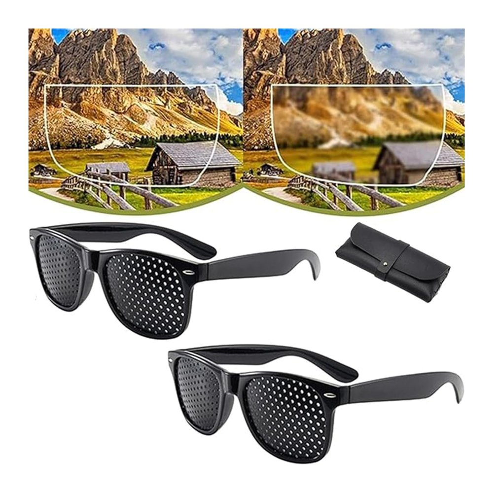Niblido Lunisk Correction Glasses, Lunisk Vision Correction Glasses,Correction Anti-Fatigue Glasses Lunisk Eye Glasses Corrective Glasses for Women Men (2PC)