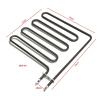DELURA 4U/5U/6U Electric Sauna Stove Heating Element 2KW/2.5KW/3KW Green 304SUS Straight Heater Pipe Tubular Air Heater (Size : 2KW 4U, Color : 380V) view 2