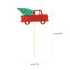 Christmas Decorations,90 Pcs Christmas Car Insert Christmas Decor Festive Cupcake Topper Toothpick Fruit Topper Donut Top Decoration Creative Cake Topper Paper Cake Toppe view 2