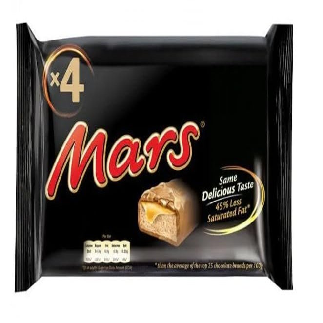 3 x Mars Caramel, Nougat & Milk Chocolate Bars Multipack 4 x 39.4g Delicious Special For Easter Tasty And Twisty Treat Gift Hamper, Christmas,Birthday,Easter Gift Sold By Kidzbuzz