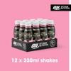 ON High Protein Shake Bottles, Ready to Drink Healthy Snacks, No Added sugars, Low Fat, Post Workout Snack for Men and Women, Strawberry Flavour, 12x330ml, Packaging May Vary view 4