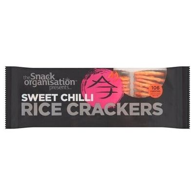 The Snack Organisation Presents Sweet Chilli Rice Crackers 100g - 5 Pack in a Premier Life Store Box