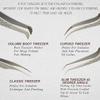4-Piece Eyelash Tweezers Set for Flawless Grooming, Beauty Pluckers Stainless Steel, Nose and Facial Hairs Ingrown Hair Removal Splinter UK (Silver) view 3