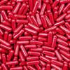 100 Size 1 Red Empty Gelatin Capsules Gelatine Hard Pill Cases Self Fill view 1