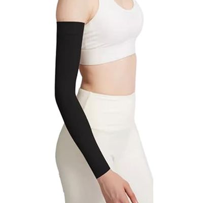 Arm Sleeves for Men Women, Lymphedema Arm Compression Sleeves, Graduated Compression for Lipedema, Edema, Post Surgery Recovery, Aid in Recovery and Support Active Lifestyle (M)