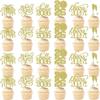 Bekaterea 24Pcs Happy New Year Cupcake Topper,Glitter New Year Cake Decorations,Best Dessert Decor Present for Holiday,Hello 2026,New Year's Eve party supplies 2026 view 1